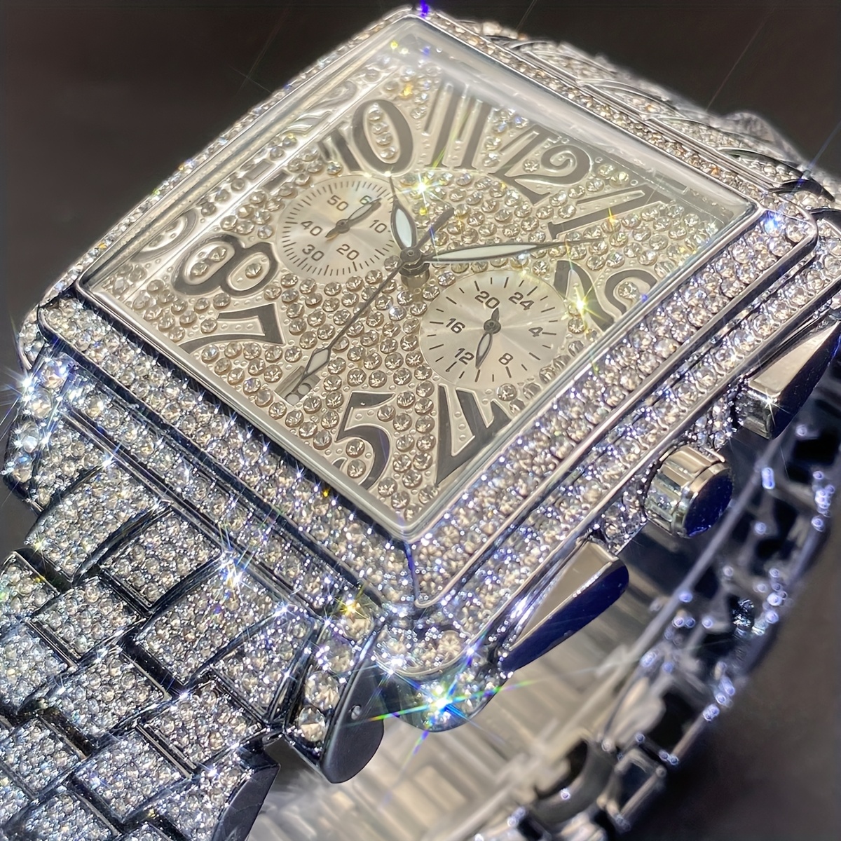 Men's Classic Hip-Hop Multifunction Chronograph Watch
